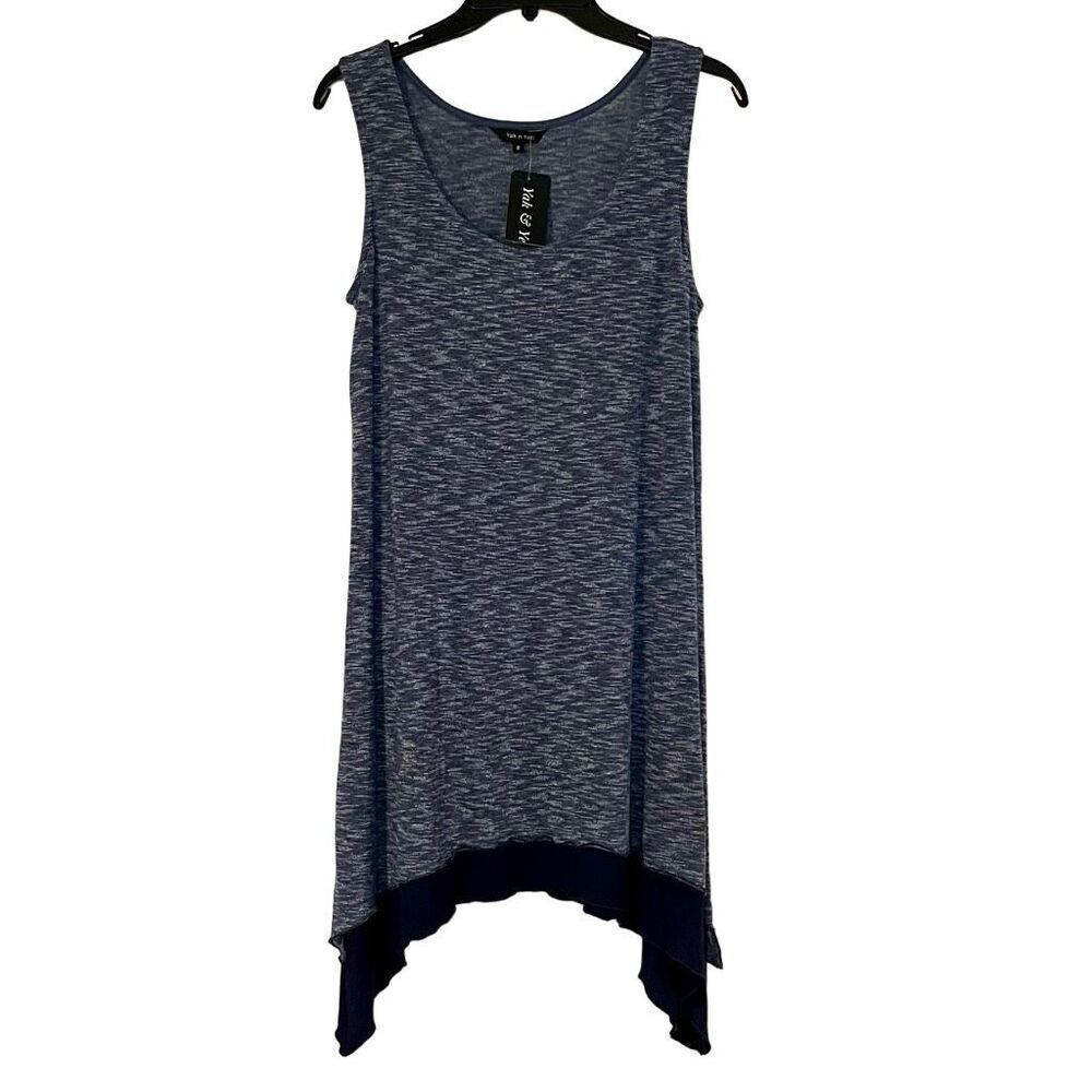 NWT Yak n Yeti Blue Tank Shark Tooth Dress Small